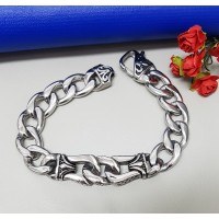 Bracelete Punk Masculino em Aço Inoxidável