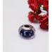 Charm Europeu em Murano Azul com Cristais para Pulseira