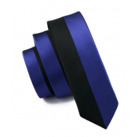 Gravata Slim Importada em Jacquard Azul