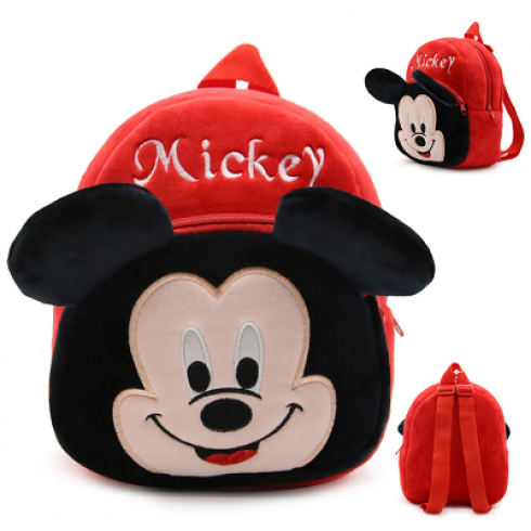 Mochila Infantil de Pelúcia Desenhos Disney