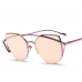 Óculos de Sol Fashion Gatinha Rosa Espelhado