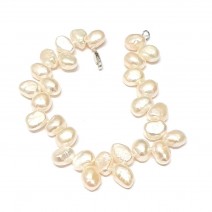 Pulseira com Pérolas Naturais de Água Doce