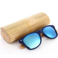 Óculos de Sol de Bambu Unissex Espelhado