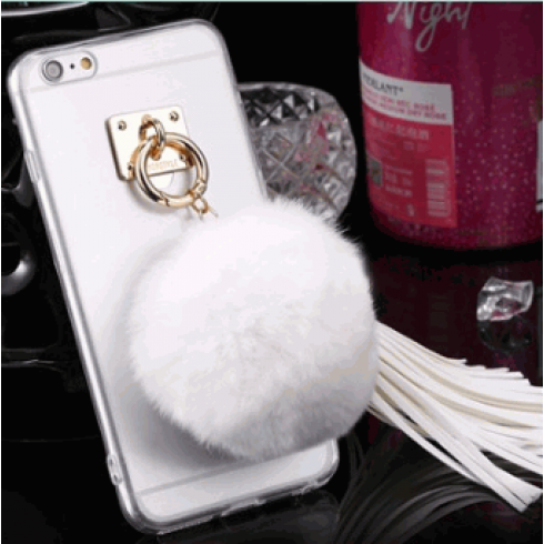 Capa Para Iphone com Pompom e Franjas