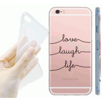 Capa de Silicone para iPhone com Frases