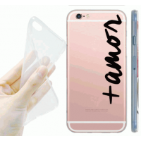 Capa de Silicone para iPhone com Frases