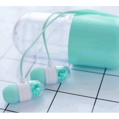 Fone Intra Auricular Com Embalagem de Cápsula Pílula