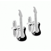 Conjunto De Abotoaduras Formato de Guitarra Fender