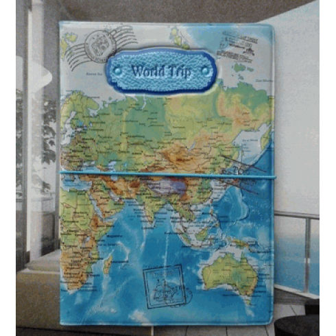Capa Para Passaporte Mapa Mundi